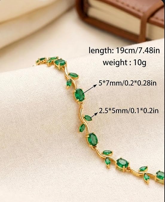 HYPEHAVENHUB Fashion Tulip Bracelet for Women, Floral Crystal, Anti Tarnish Jewellery Latest Stylish Bracelet Gifts for Girls,